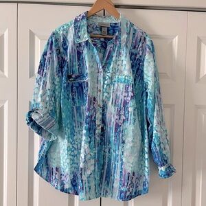 NWOT Women’s Plus Cotton tunic blouse - 2X